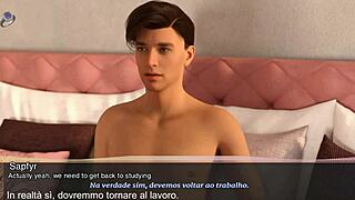 tutor ditches cash for big cock ride and shaved pussy orgasm... english portuguese italian subs part 2