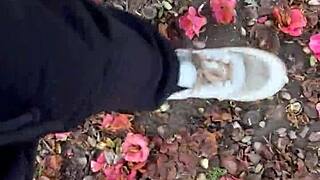 daddy's chubby euro daughter rides rough hairy tits bouncing in homemade humiliation