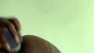 Watch her stretch tight ass with massive dildo solo training session