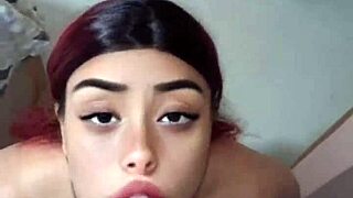 Colombian Babe Gets Face Blasted with Cum After Brutal Anal Creampie!
