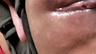 Me squirting hard masturbating with mexican fan dildo play