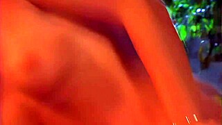 Bobbi Eden bends for secretive forest pounding in heels