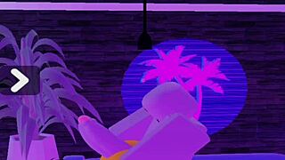 lucky bot enjoys rubbing against her sexy curvy butt