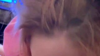 She wears hoodie for sloppy cumshot