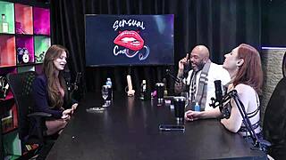 tati weg shyly fucks two while naked online