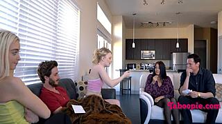 sneaky step siblings risk it all bent over doggystyle fucking right in front of oblivious family