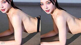 korean ai delivers sloppy deepthroat blowjob with asian lips wrapped tight around throbbing cock