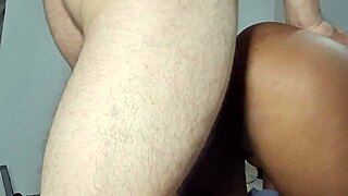 big ass ebony teen bent over gaping from black monster cock anal