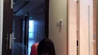 Asian Ladyboy Jerks Dick for Woman Cumshot