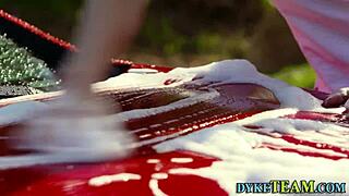 Lesbian Milf Grinds Pussy on Babe's Face Hard