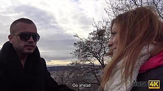 Quick pickup leads to hard outdoor fuck for her cash?