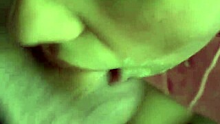 She wears hoodie for sloppy cumshot