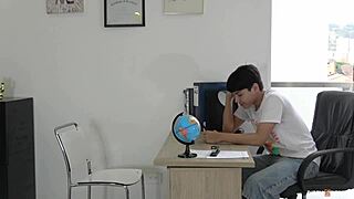 i fuck stepson reward after test win in bedroom