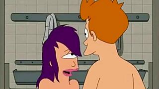 Futurama Threesome Ignites Passionate Shower Emotions and Lust