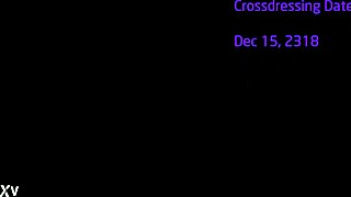 crossdresser upskirts her mini skirt fishnets heels at gas station