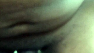 naejae's hairy body glistens as she rubs thick cum everywhere