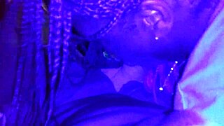 ebony teen 18+ gags deep on latin cock while choking hard