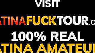 POV gonzo monster cock pounds submissive colombian amateur's fat big ass hardcore