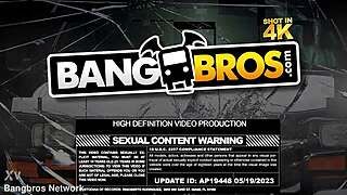 this brunette milf's shaved ass pussy and small tits get interracial creampie facial