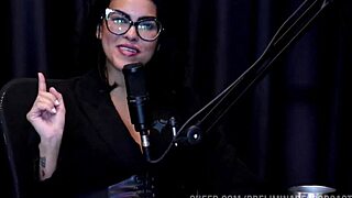 barbara sol's hottest prelims podcast moments with bia hot part 1 on sheer red lingerie tease