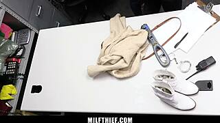 Milf Shoplifter Caught Bends Over Big Ass for Cop Doggystyle Domination Tits Out