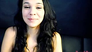 Bent over petite brunette coed sabrina rims and fucks before facial cumshot