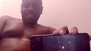 testing new phone while orgasming to hot ebony solo videos