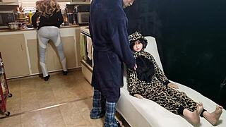 Petite MILF Playboy Model Madeline Amour Strips Naked Tits Out