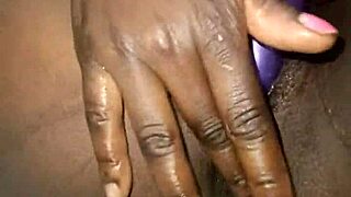 ever wonder how smooth this black whore's anal play gets?