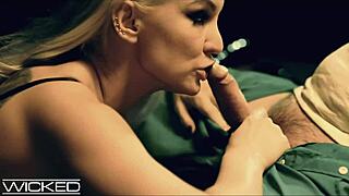 Kenzie Taylor's CRAZY deepthroat blowjob leads to intense doggystyle pounding