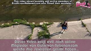 picked up this fat german bbw slut on street glasses tattooed for outdoor pov pounding