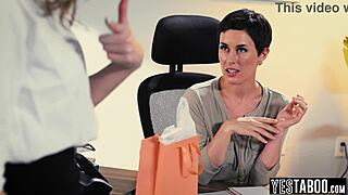 Petite Assistant Fucks Kinky Boss's Monster Cock Husband in Office