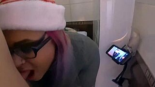 hey imagine me choking your goth glasses redhead stepsis deepthroat in toilet on holiday with cum mouthful fantasy