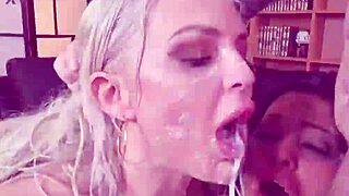 louise lee vs ashley cumstar dirty food anal threesome with piss milk whipped cream assfucking gagging mouthful 😈🍆💦