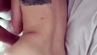 Bashful Girlfriend's Lips Wrap Boyfriend's Shaft in Secret Handjob Tease