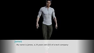 Blonde plays perfect life roleplay game