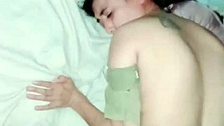 damn neighbor, bent over creampie doggy in homemade vid feels raw