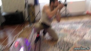 four sexy milfs start fake lingerie photoshoot but end up flashing pussies and asses backstage