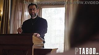 Belle Penelope Kay Confesses Dirty Desires to Priest Tommy Pistol in Steamy Taboo Encounter