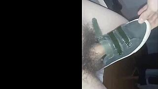 Thirty minutes exploring sneakers and shoes fetish in Marion's home