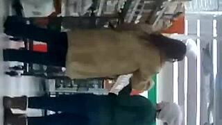 Candid Teen Jeans Booty Shaking