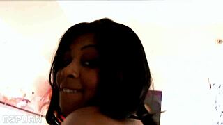 Big Ass Black Milf in Fishnets Fishnets Begs for Thick BBC Pounding Her Juicy Pussy Doggy Cowgirl Cum on Ass