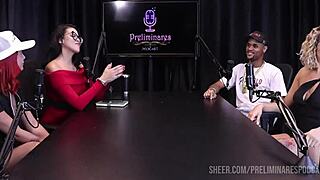 Curvy Latina Swingers Tease in Lingerie Before Outdoor Group Toy Domination