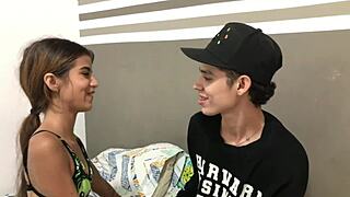 petite colombian latina gets hot kisses and tit licks full story