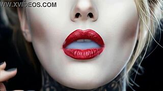 Smokinglips4 puffs seductive smoke rings