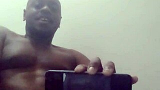 testing new phone while orgasming to hot ebony solo videos