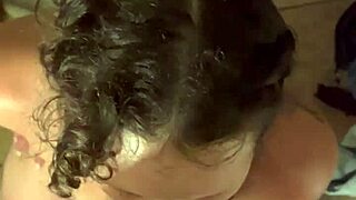 hooker rides customer in trap house bathroom for ass cumshot