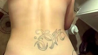 hooker rides customer in trap house bathroom for ass cumshot