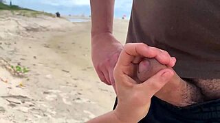 what if stranger milf's huge natural tits fail during public outdoor anal riding test?