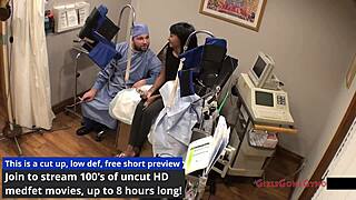 Tampa university slut eliza shields spreads shaved pussy during entrance physical backstage.